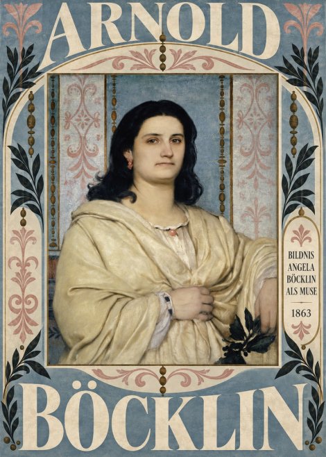 Arnold Böcklin Bildnis Angela Böcklin Als Muse No6 - Poster