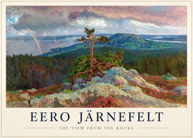 Eero Järnefelt Landscape with Rainbow, 1915 No3 - Poster