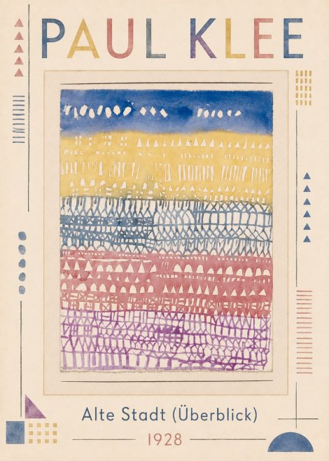 Paul Klee Alte Stadt (Überblick) No1 - Poster