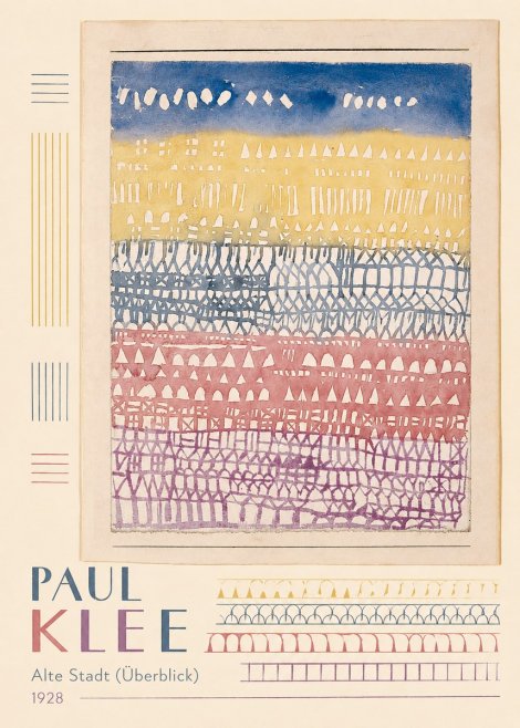 Paul Klee Alte Stadt (Überblick) No5 - Poster