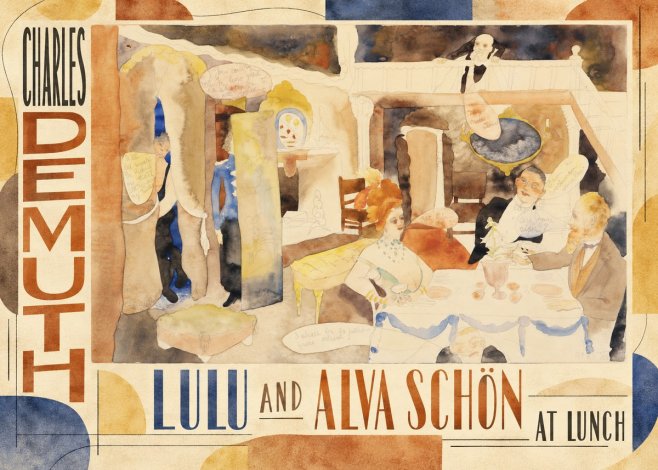 Charles Demuth Lulu and Alva Schön at Lunch No5 - Poster