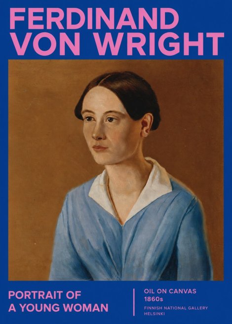 Ferdinand von Wright Portrait of a Young Woman No2 - Poster