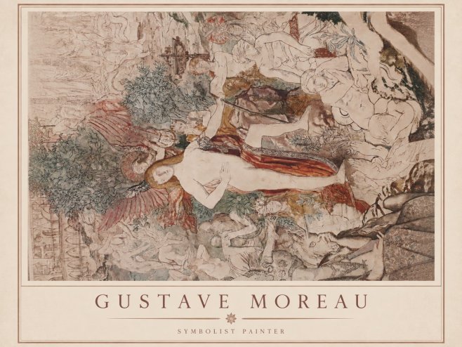 Gustave Moreau Adam and Eve No2 - Poster