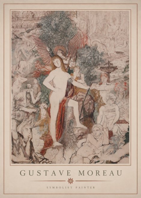 Gustave Moreau Adam and Eve No4 - Poster