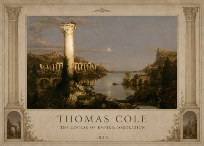 Thomas Cole The Course of Empire: Desolation No1 - Poster