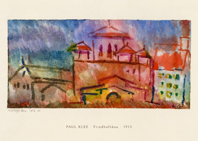 Paul Klee Friedhofsbau No6 - Poster