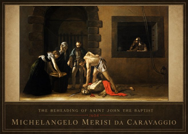 Michelangelo Merisi da Caravaggio The Beheading of Saint John the Baptist No6 - Poster