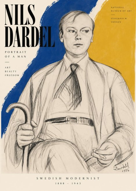 Nils Dardel Portrait of a Man No5 - Poster