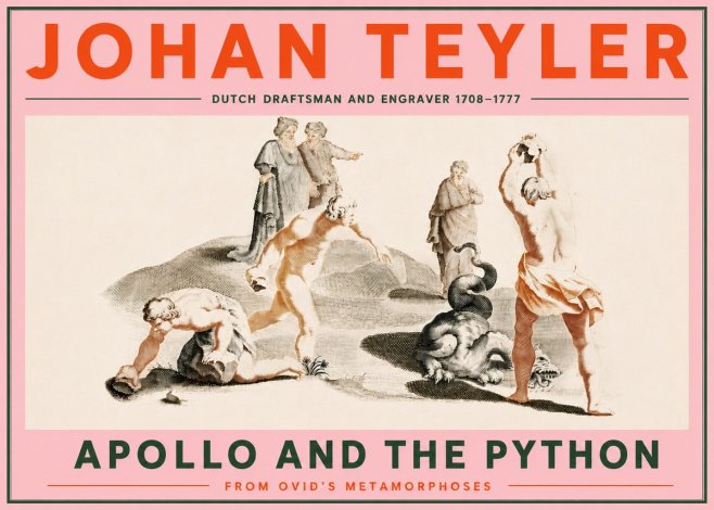 Johan Teyler Apollo and the Python No5 - Poster