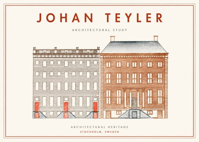 Johan Teyler Two Houses No2 - Poster