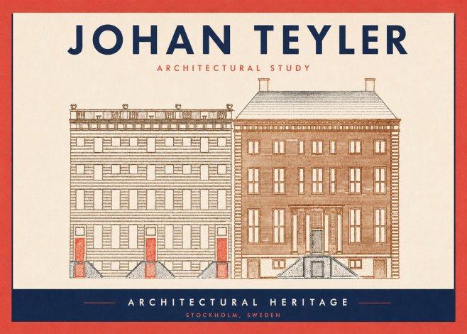 Johan Teyler Two Houses No3 - Poster