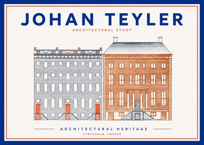 Johan Teyler Two Houses No4 - Poster