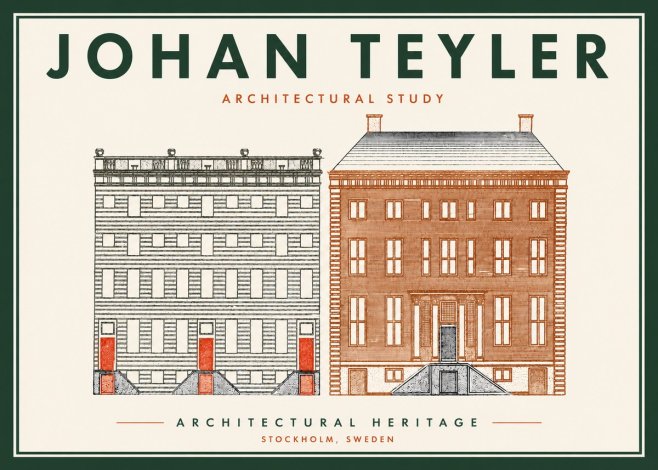 Johan Teyler Two Houses No6 - Poster