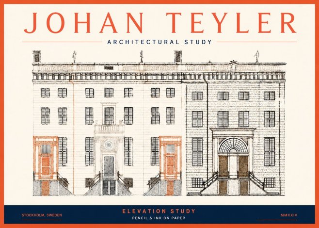 Johan Teyler Elevation Study No5 - Poster
