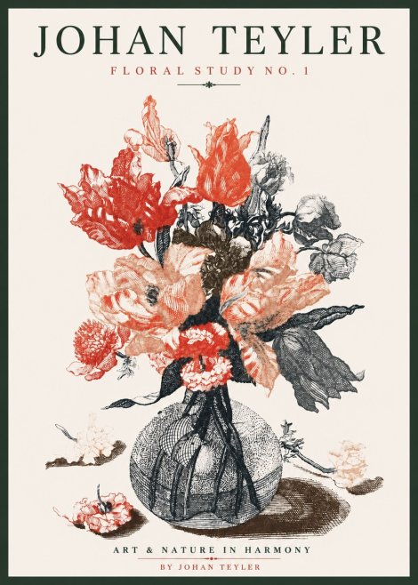 Johan Teyler Botanical Study No. 1 No3 - Poster
