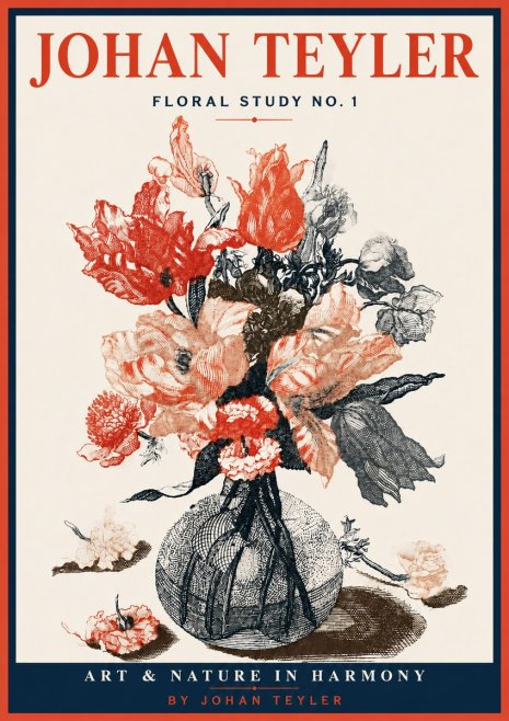 Johan Teyler Botanical Study No. 1 No4 - Poster