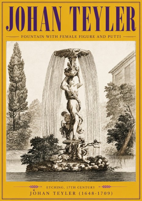 Johan Teyler Fountain with Allegorical Figures No6 - Poster