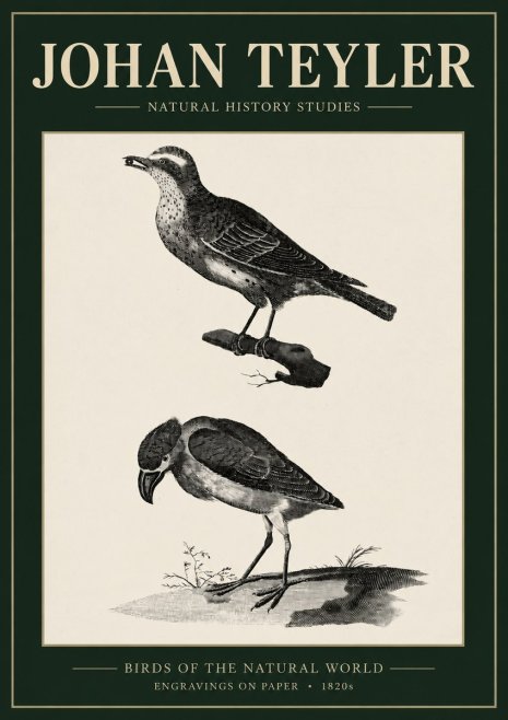 Johan Teyler Birds of the Natural World No3 - Poster