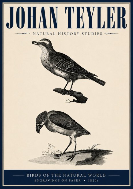 Johan Teyler Birds of the Natural World No5 - Poster