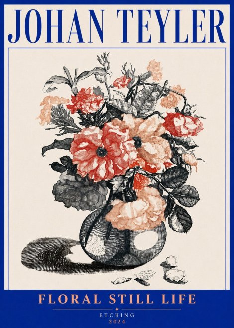 Johan Teyler Floral Still Life I No5 - Poster