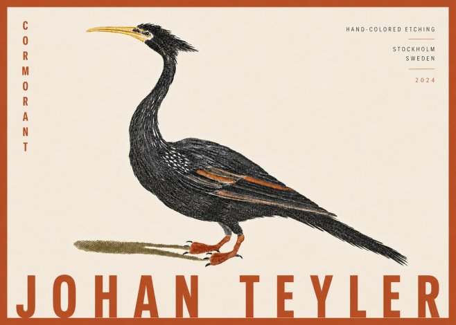 Johan Teyler Cormorant No4 - Poster