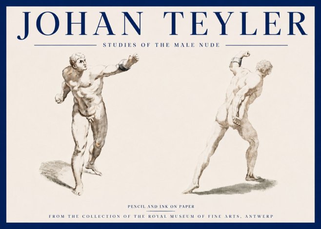 Johan Teyler Studies of the Male Nude No3 - Poster