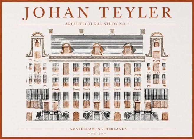 Johan Teyler Architectural Study No. 1 I No1 - Poster