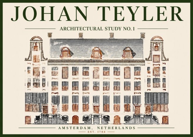 Johan Teyler Architectural Study No. 1 I No4 - Poster