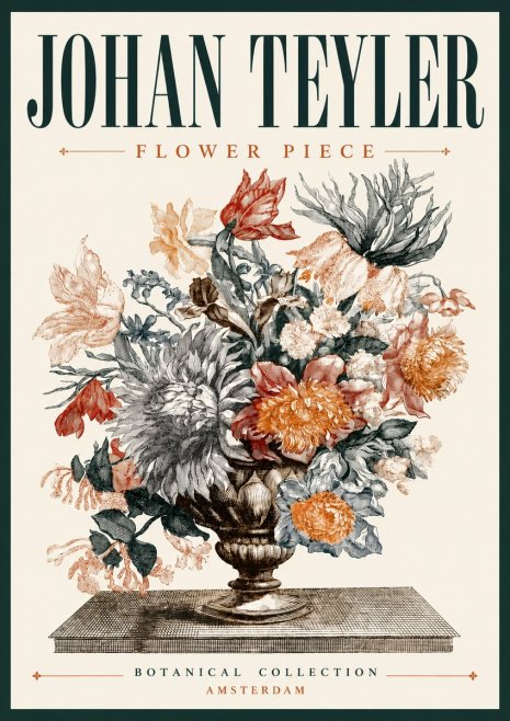 Johan Teyler Flower Piece No6 - Poster