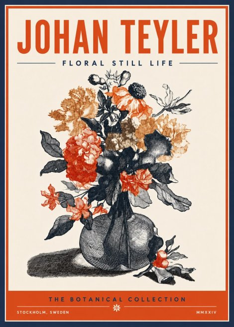 Johan Teyler Floral Still Life II No6 - Poster