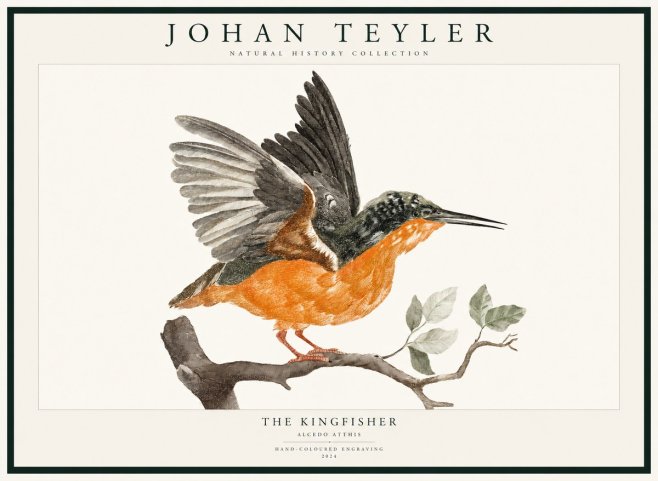 Johan Teyler Kingfisher No3 - Poster