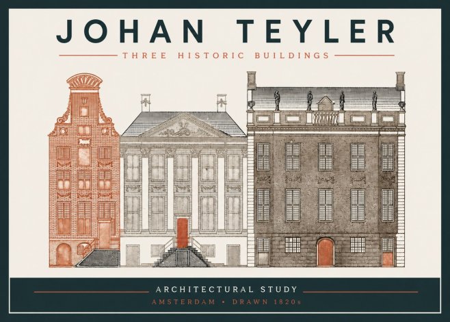 Johan Teyler Three Historic Buildings No3 - Poster