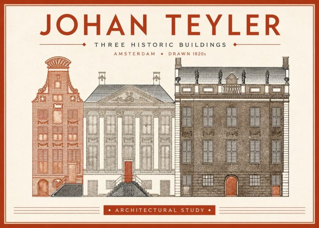 Johan Teyler Three Historic Buildings No4 - Poster