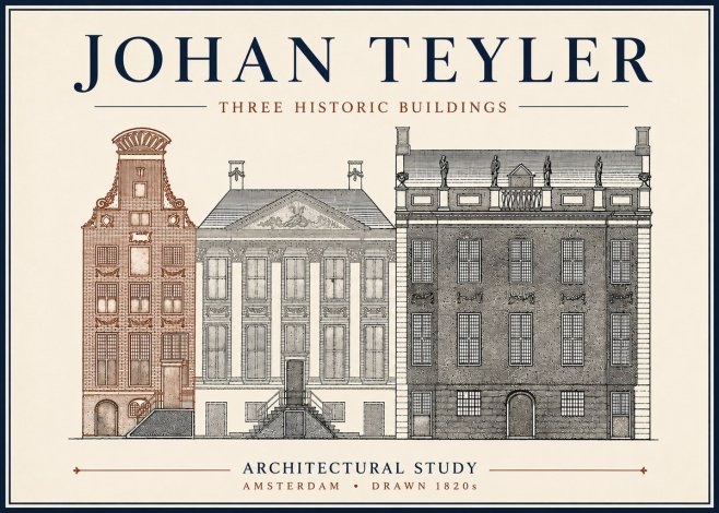 Johan Teyler Three Historic Buildings No6 - Poster