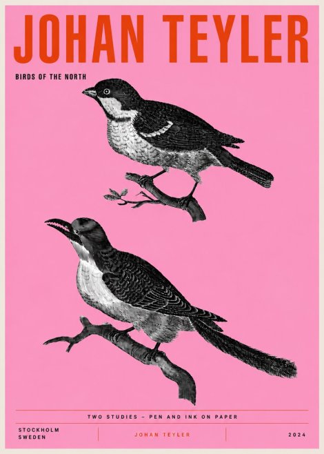 Johan Teyler Two Studies No4 - Poster