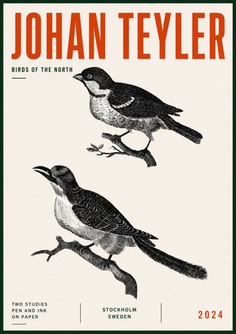 Johan Teyler Two Studies No6 - Poster