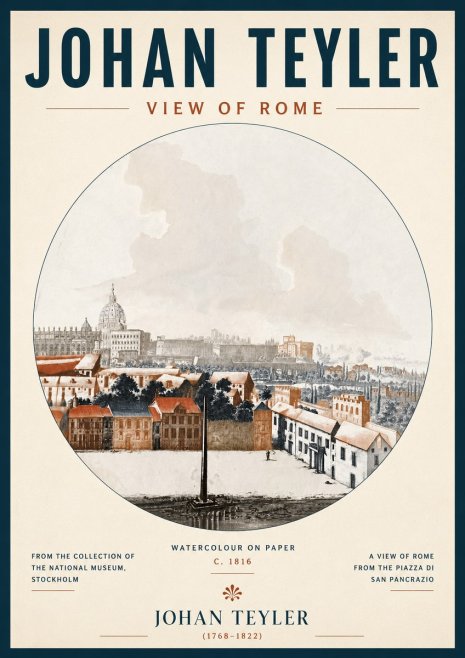 Johan Teyler View of Rome No6 - Poster