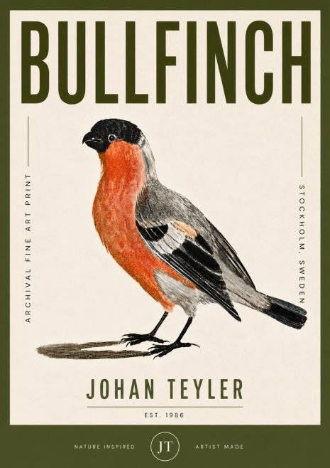 Johan Teyler Bullfinch No5 - Poster