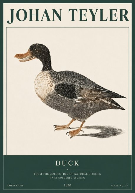 Johan Teyler Duck I No3 - Poster