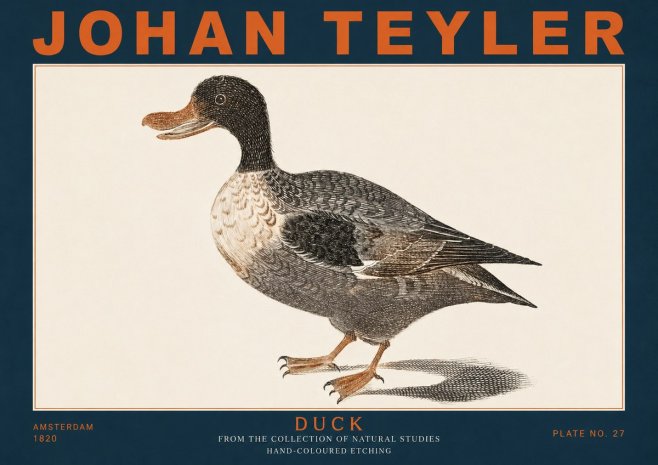 Johan Teyler Duck I No4 - Poster