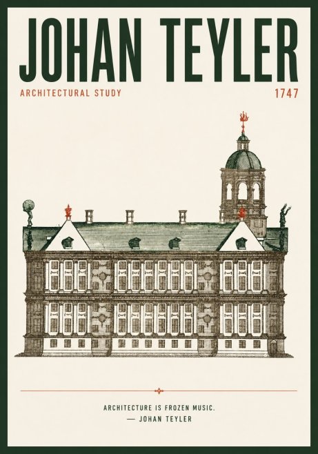 Johan Teyler Architectural Study V No4 - Poster