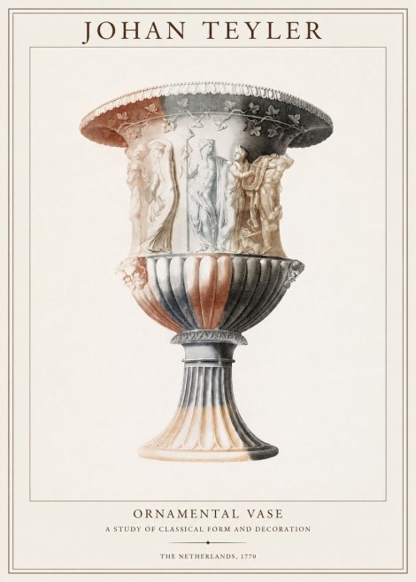 Johan Teyler Ornamental Vase I No1 - Poster