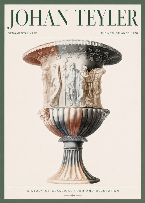 Johan Teyler Ornamental Vase I No3 - Poster