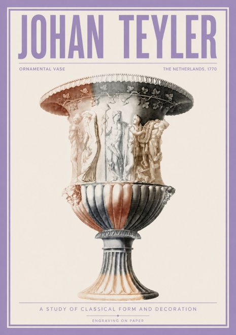 Johan Teyler Ornamental Vase I No4 - Poster