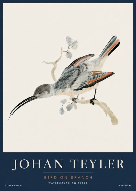 Johan Teyler Bird on Branch I No5 - Poster