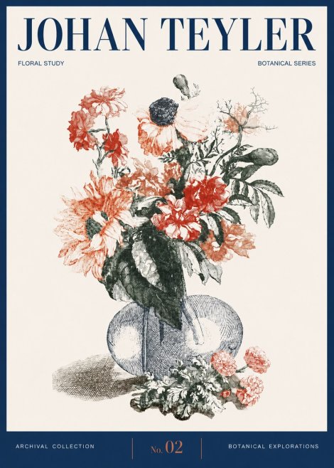 Johan Teyler Floral Study No2 - Poster