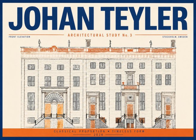 Johan Teyler Architectural Study VI No4 - Poster