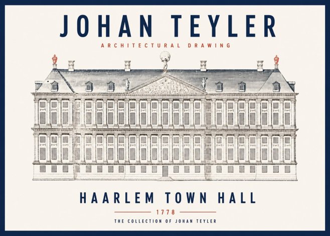 Johan Teyler Haarlem Town Hall - Elevation - 1778 No3 - Poster