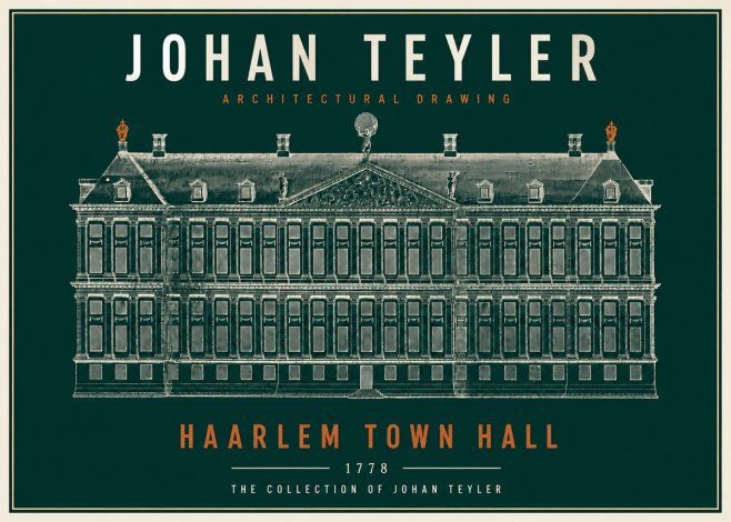Johan Teyler Haarlem Town Hall - Elevation - 1778 No4 - Poster