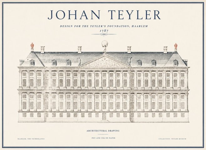 Johan Teyler Haarlem Town Hall - Elevation - 1778 No5 - Poster